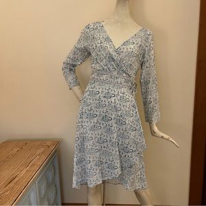 Edition gold cotton wrap dress